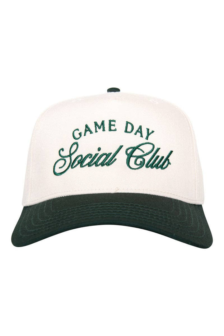 Game Day Social Club Two-Toned Vintage Hat: Red and Tan