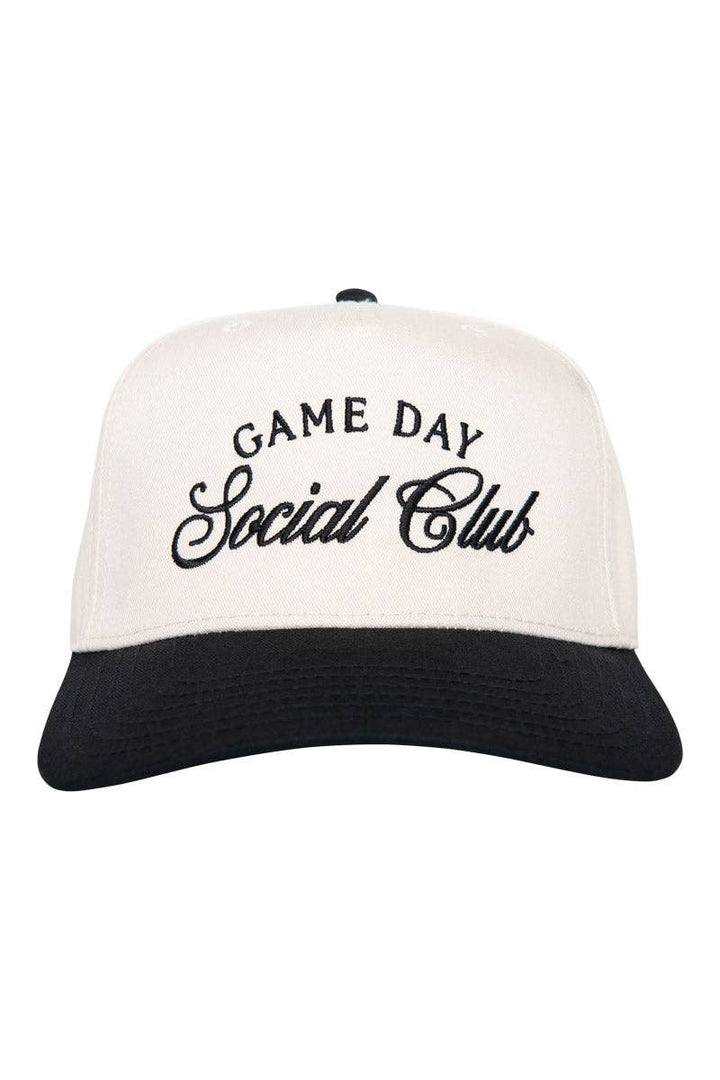 Game Day Social Club Two-Toned Vintage Hat: Red and Tan