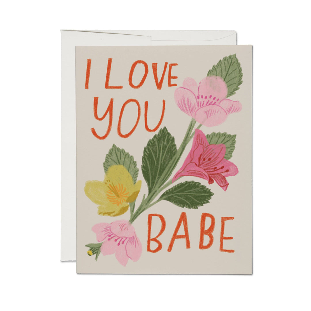 Love You Babe greeting card