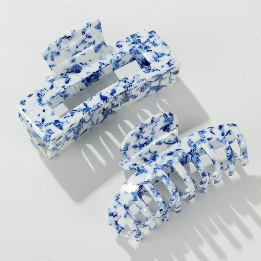 Coastal Blue Large | Assorted Large Claw Clips: Assorted