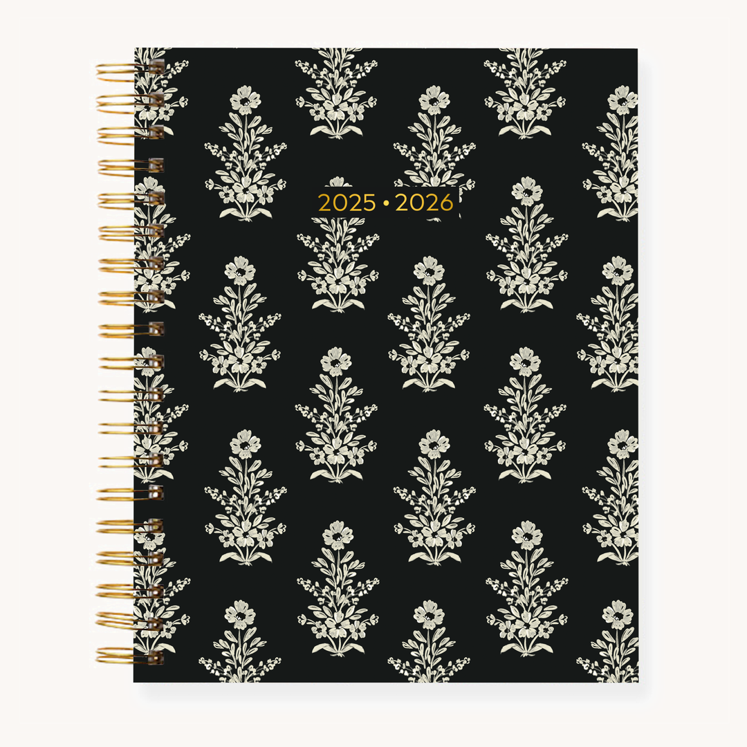 Midnight Damask 2025/26 Academic Planner: 8.5x11