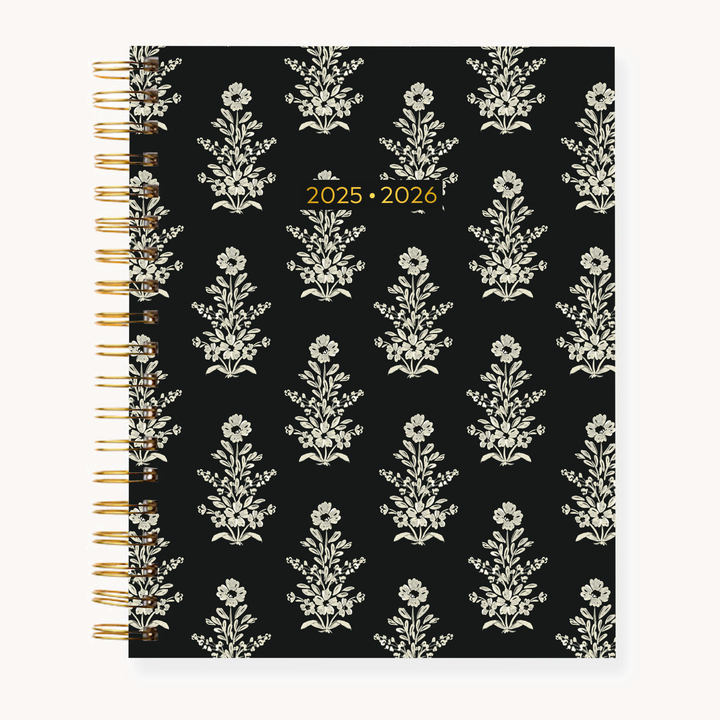 Midnight Damask 2025/26 Academic Planner: 8.5x11