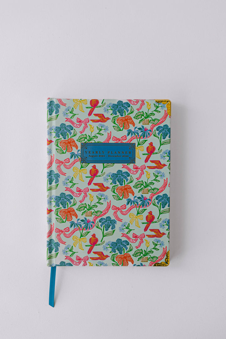2026 Birds and Bows 17-Month Medium Bound Planner
