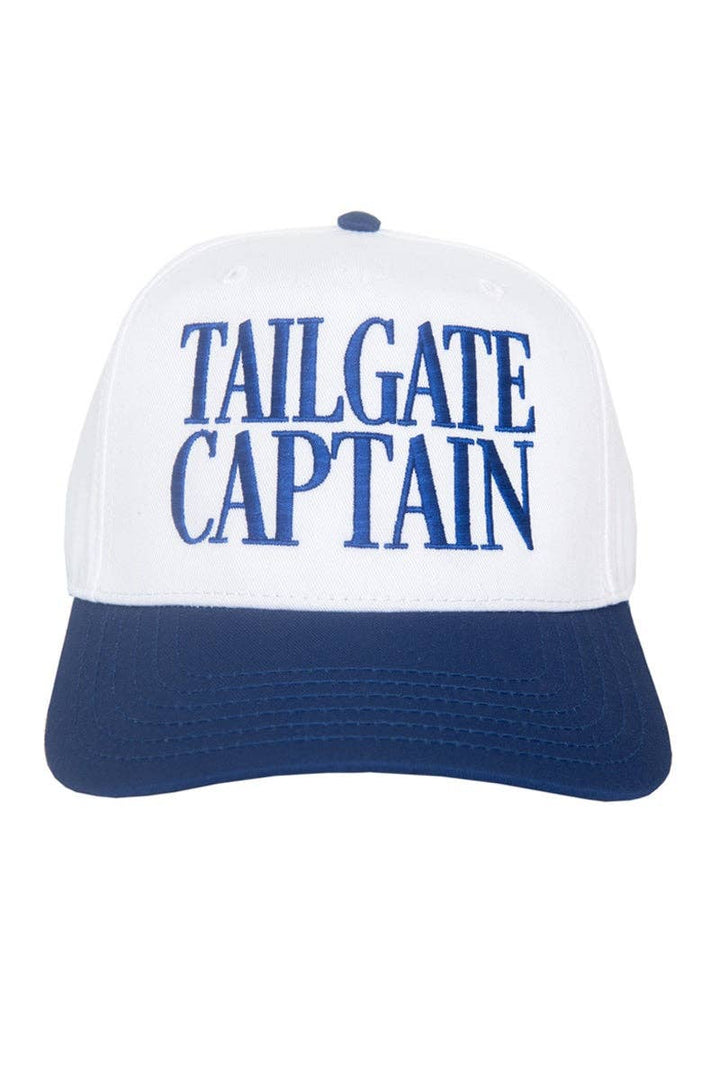 TAILGATE CAPTAIN Two-Toned Hat: Red and Tan