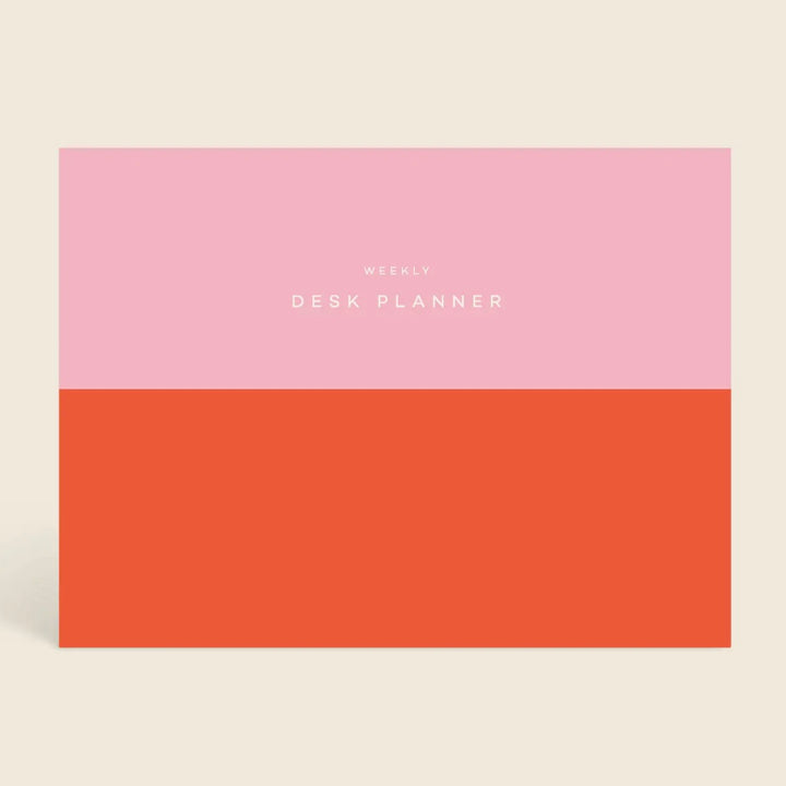 Colorblock Weekly Desk Planner