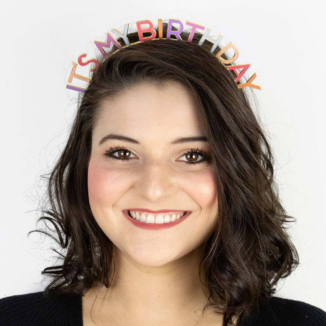 Rose It’s My Birthday Headband | Birthday Party Supplies |