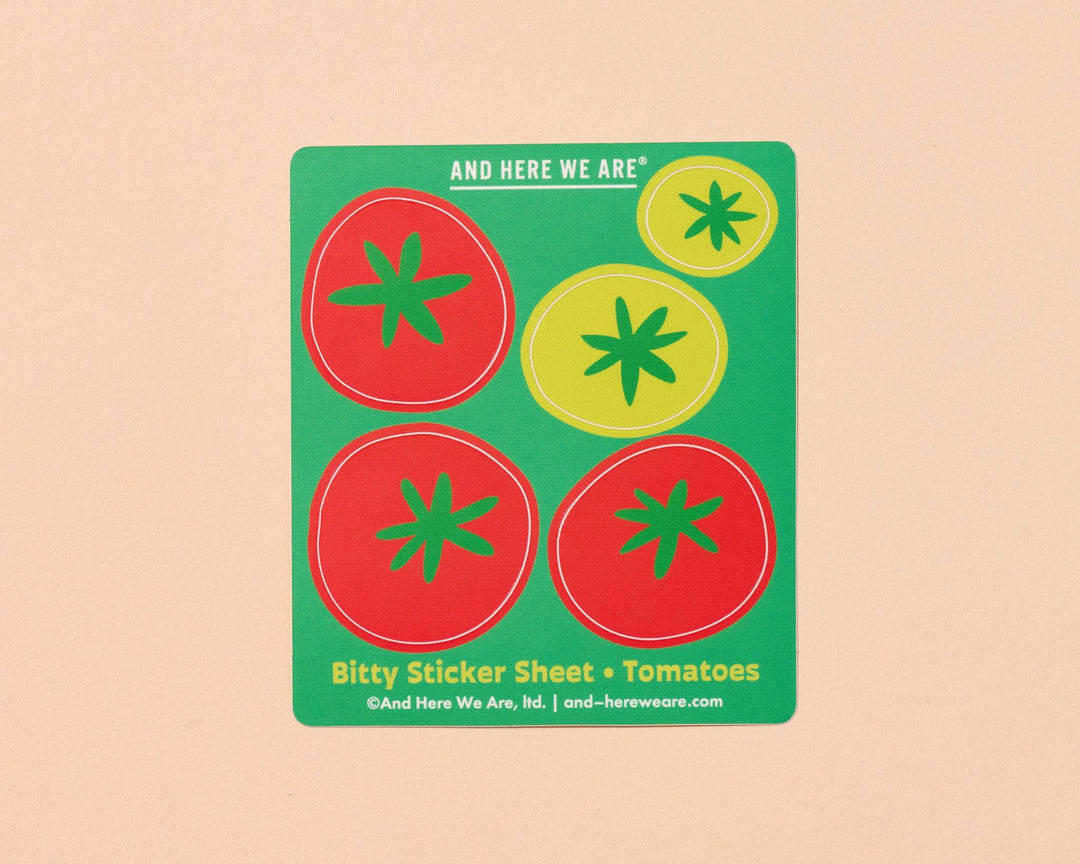 Tomatoes Bitty Vinyl Sticker Sheet