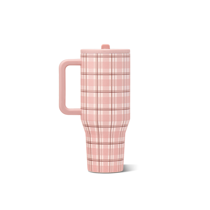 Pillow Talk Plaid HydroJug 32 oz Traveler Tumbler