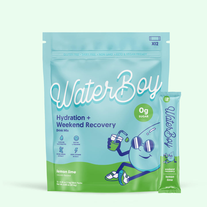 Waterboy Weekend Recovery: Lemon Lime / 12 pk