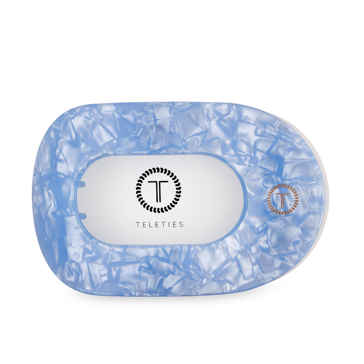 Flat Round Hair Clip | Large | Blue Lagoon