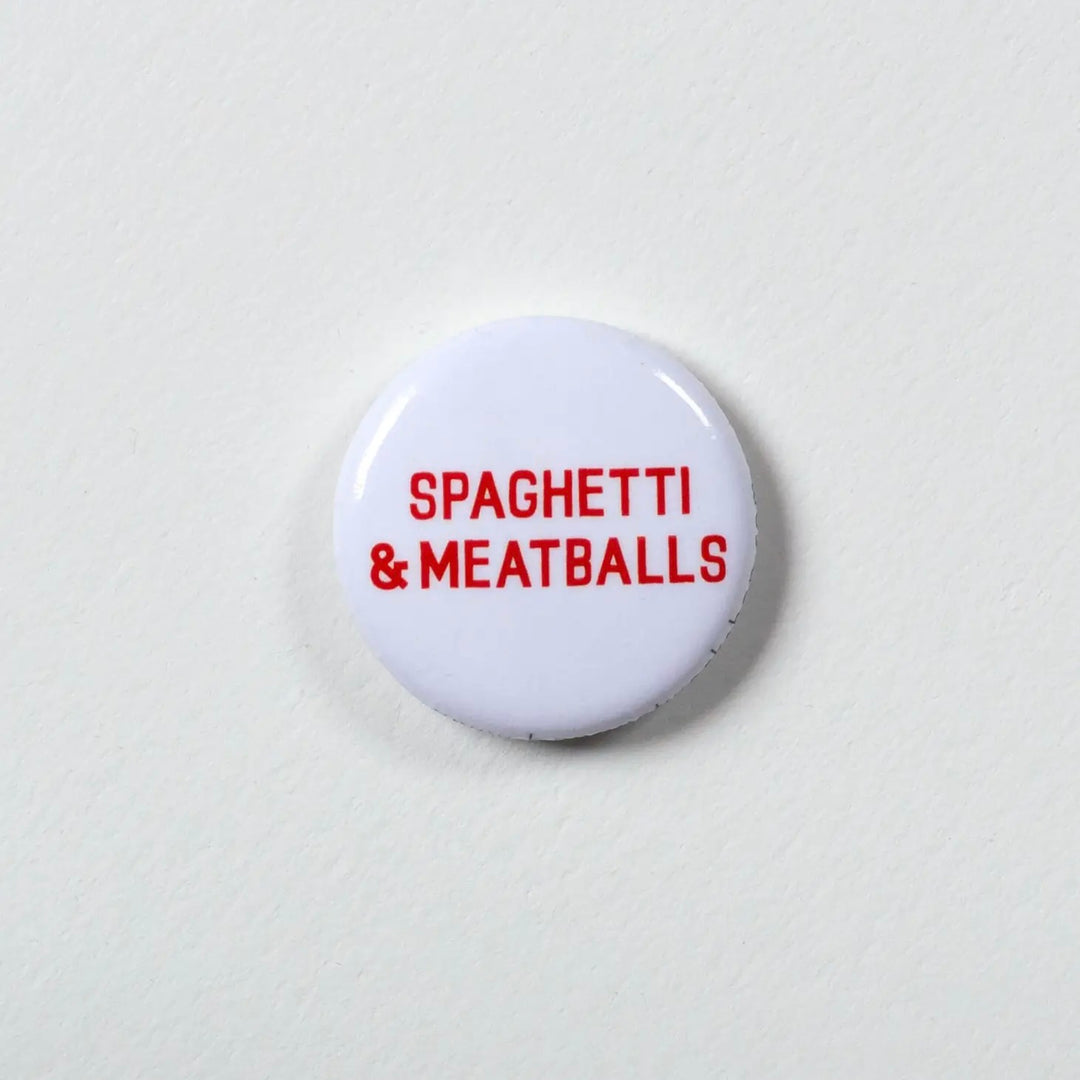 Spaghetti & Meatballs Button