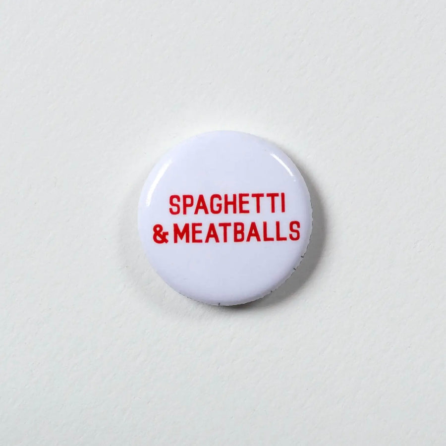 Meatball Button Spaghetti & Meatballs Button – Pink Moon