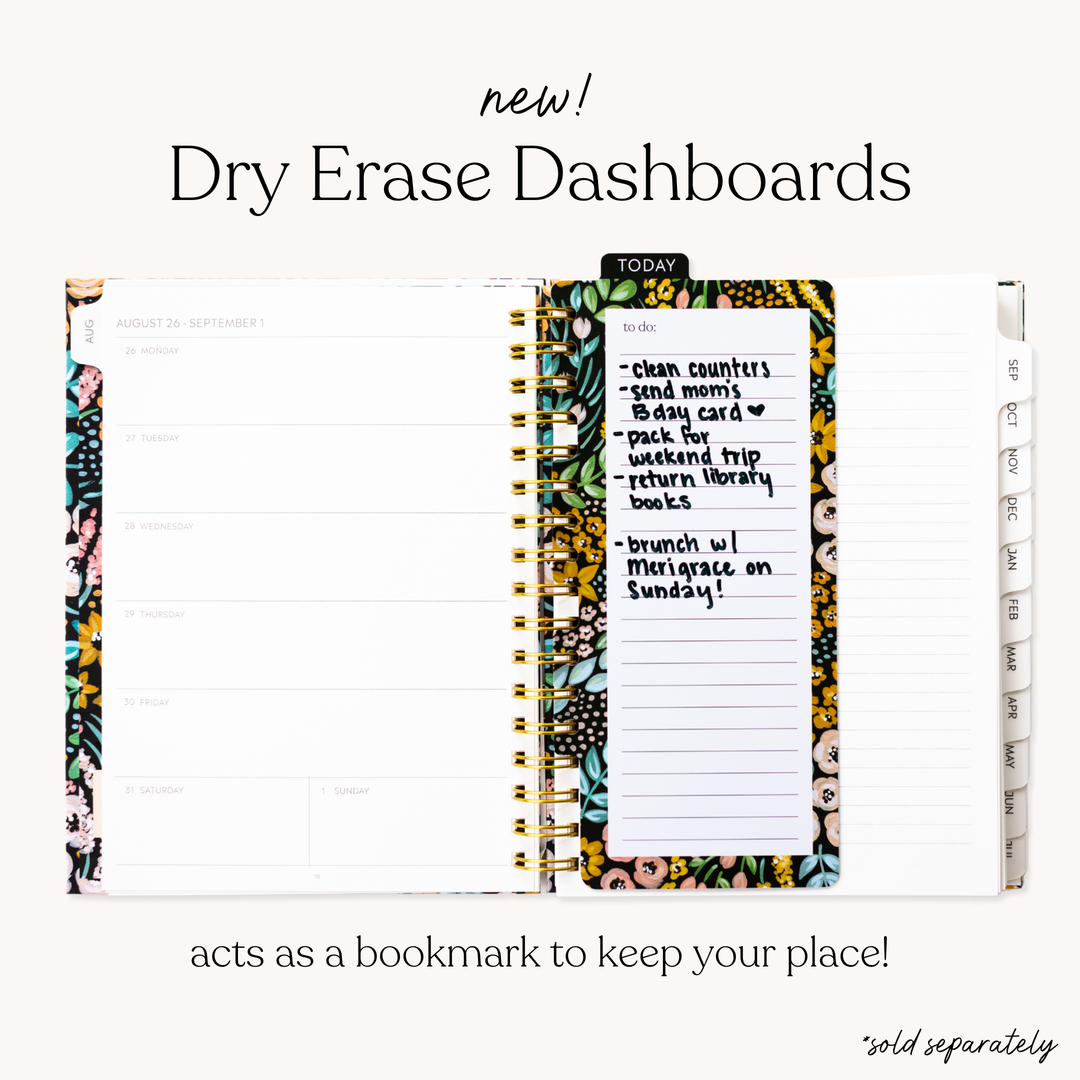 Pressed Floral 2025-2026 Academic Planner: 7x9