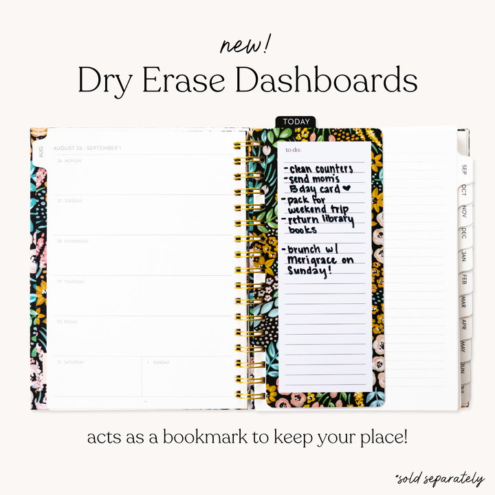 Pressed Floral 2025-2026 Academic Planner: 7x9