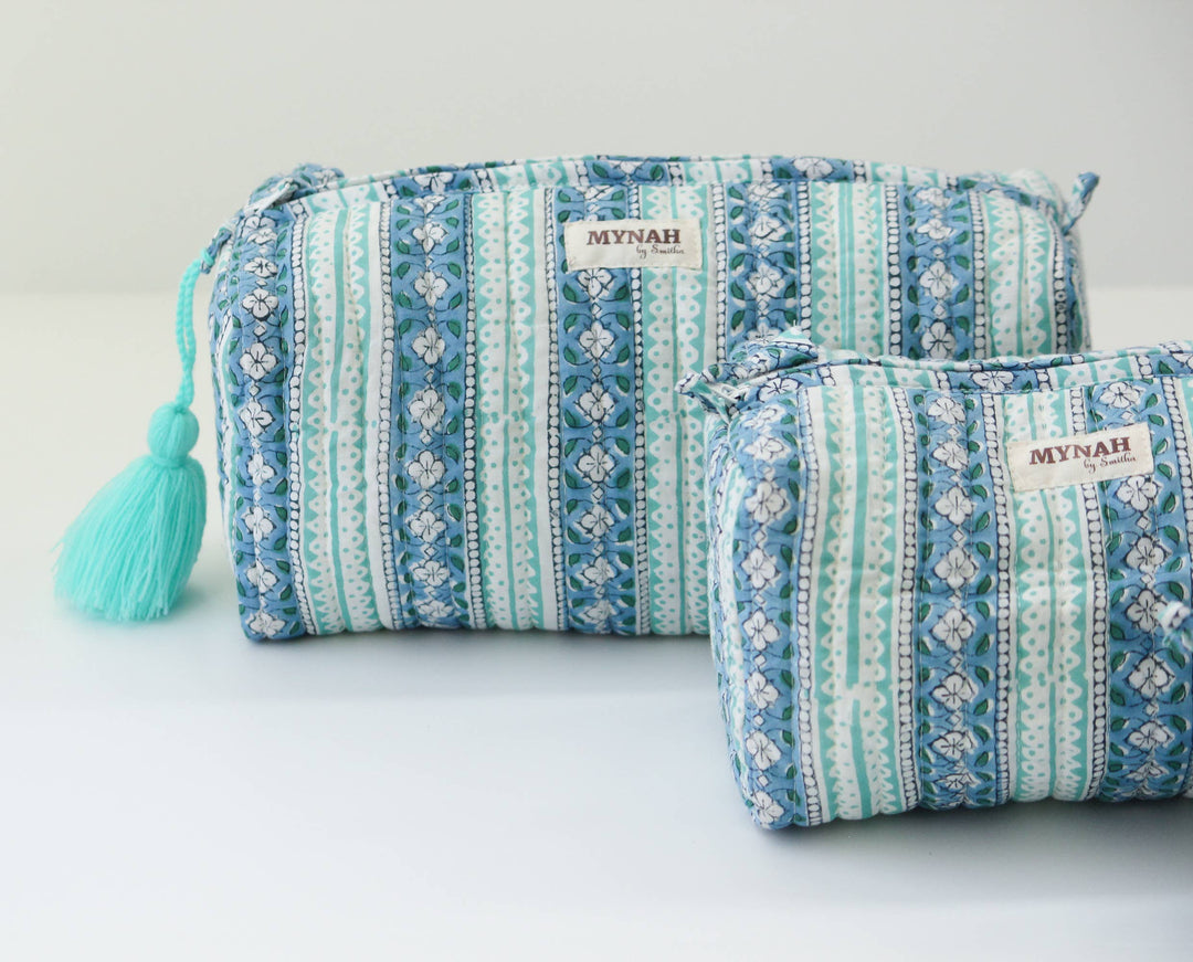 Large Moroccan Stripes Cosmetic Bag