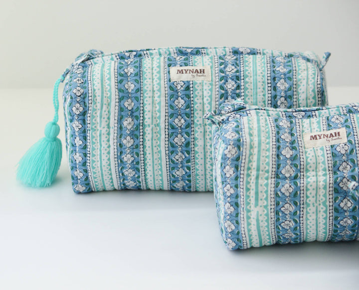 Large Moroccan Stripes Cosmetic Bag