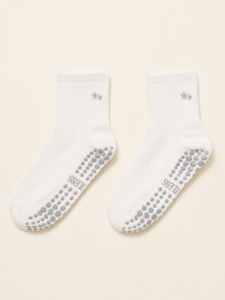 ⭐ Embroidery Star Grip Sock