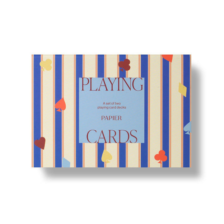 Suits & Stripes Playing Cards, Set of 2