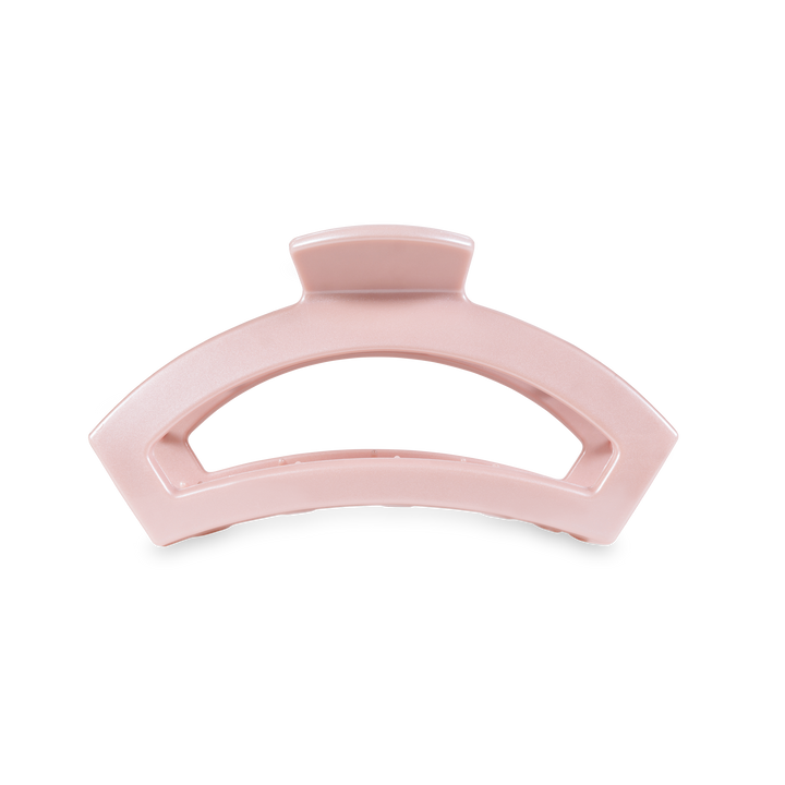 Medium Open Hair Clip-Pearly Pink