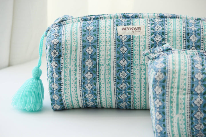 Large Moroccan Stripes Cosmetic Bag