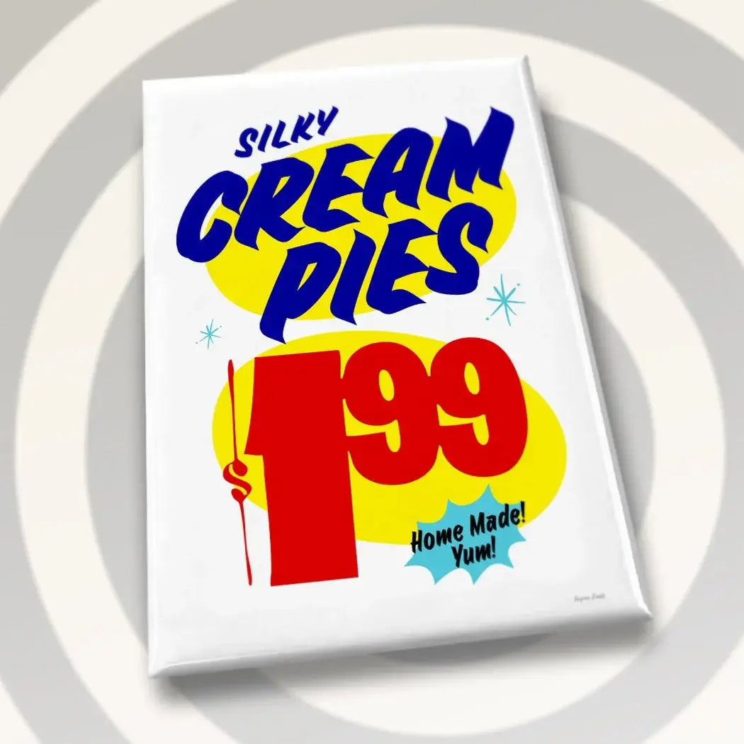 Grocery Sign - Silky Cream Pies