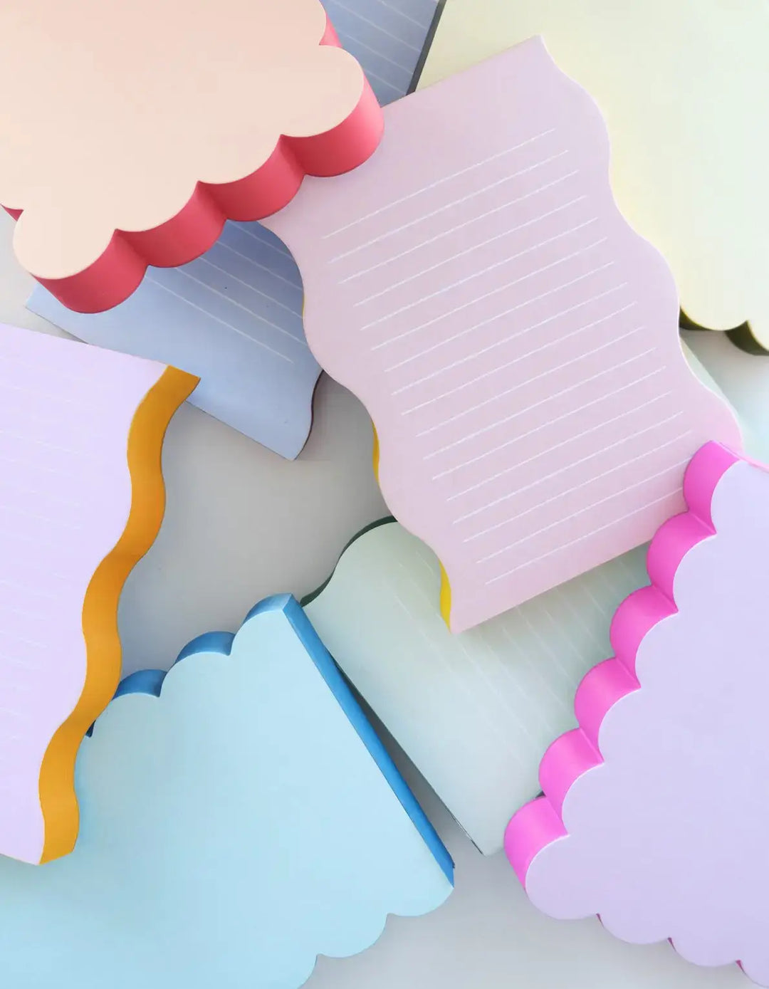 Scalloped Shaped Pad | Lilac + Hot Pink