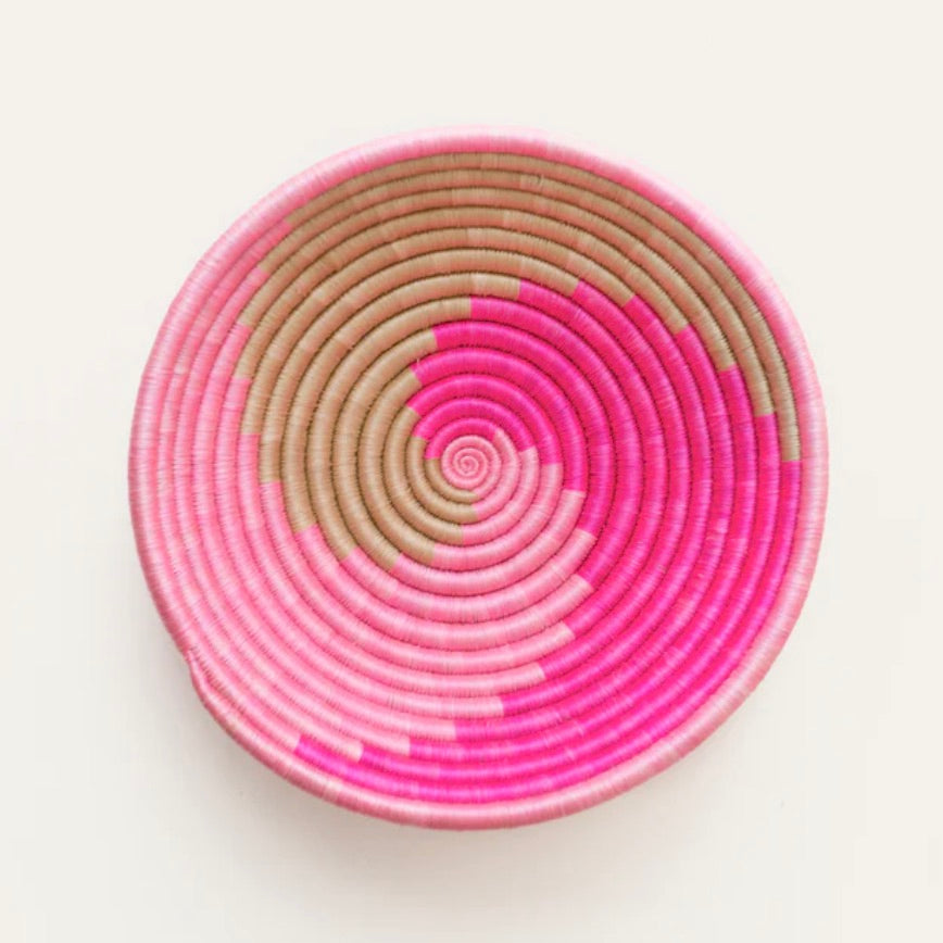 Swirl Pink Plateau Basket