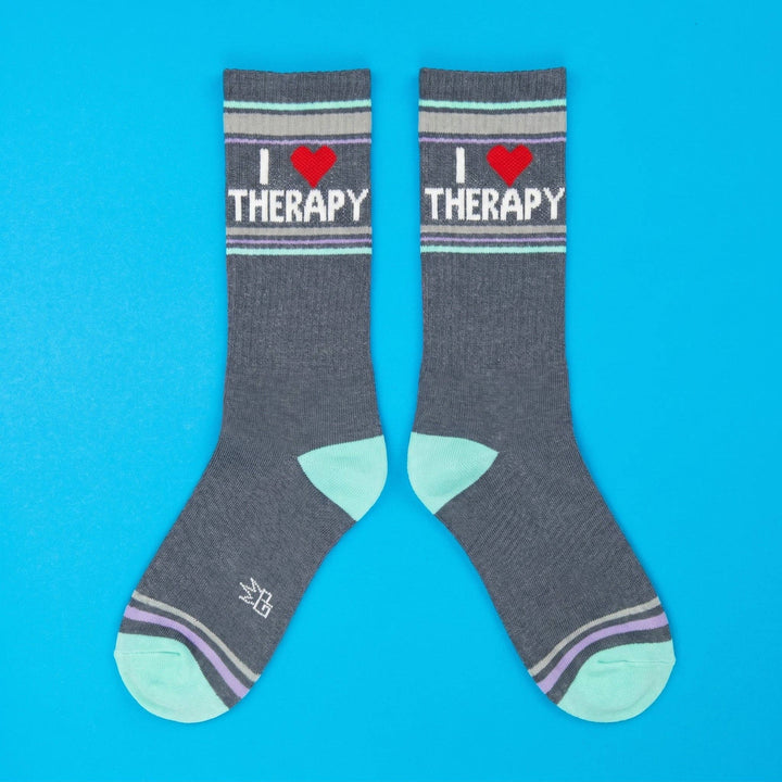 I ❤️ Therapy Gym Crew Socks