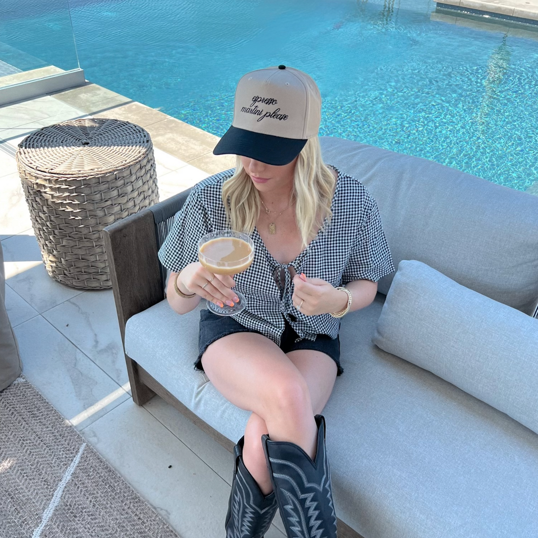 Espresso Martini Please -Embroidered Trucker