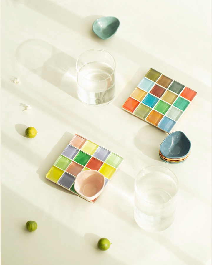 GLASS TILE COASTER - The Summer Sprinkles