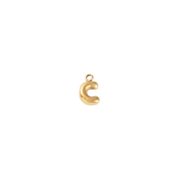 Gold Micro Letters  | Waterproof Stainless Steel: S
