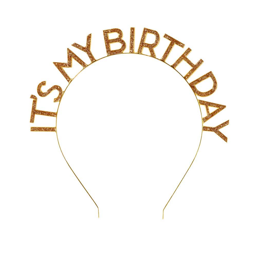 Gold It’s My Birthday Headband