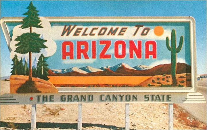 Postcard AZ-264 Welcome to Arizona Billboard