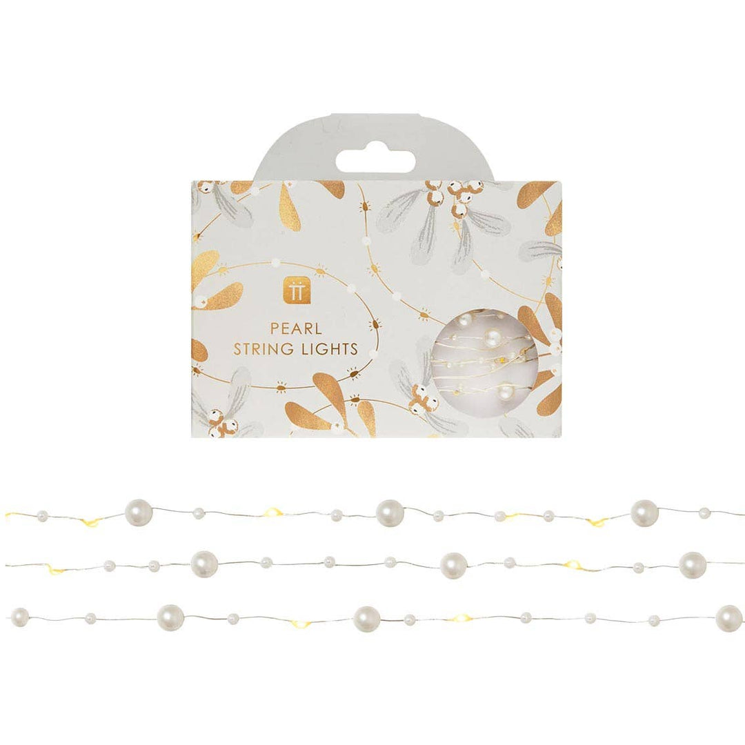 White Bead String Lights | 10ft | Table Decoration |