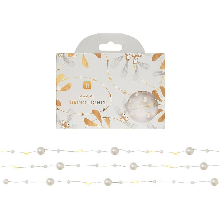 White Bead String Lights | 10ft | Table Decoration |