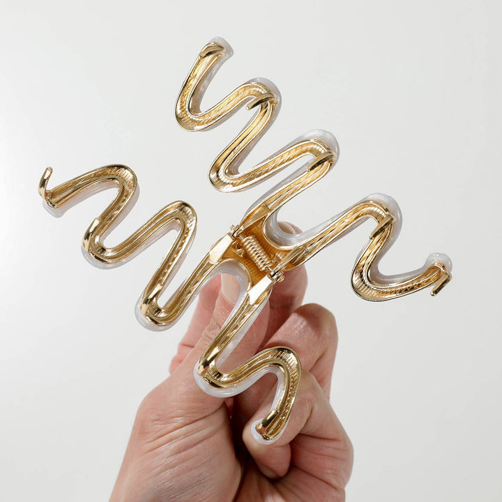 Willow Coastal | Large Squiggle Metal Claw Clip: Assorted