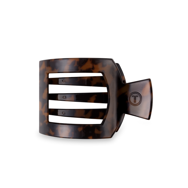 Square Flat Hair Clip | Medium | Tortoise