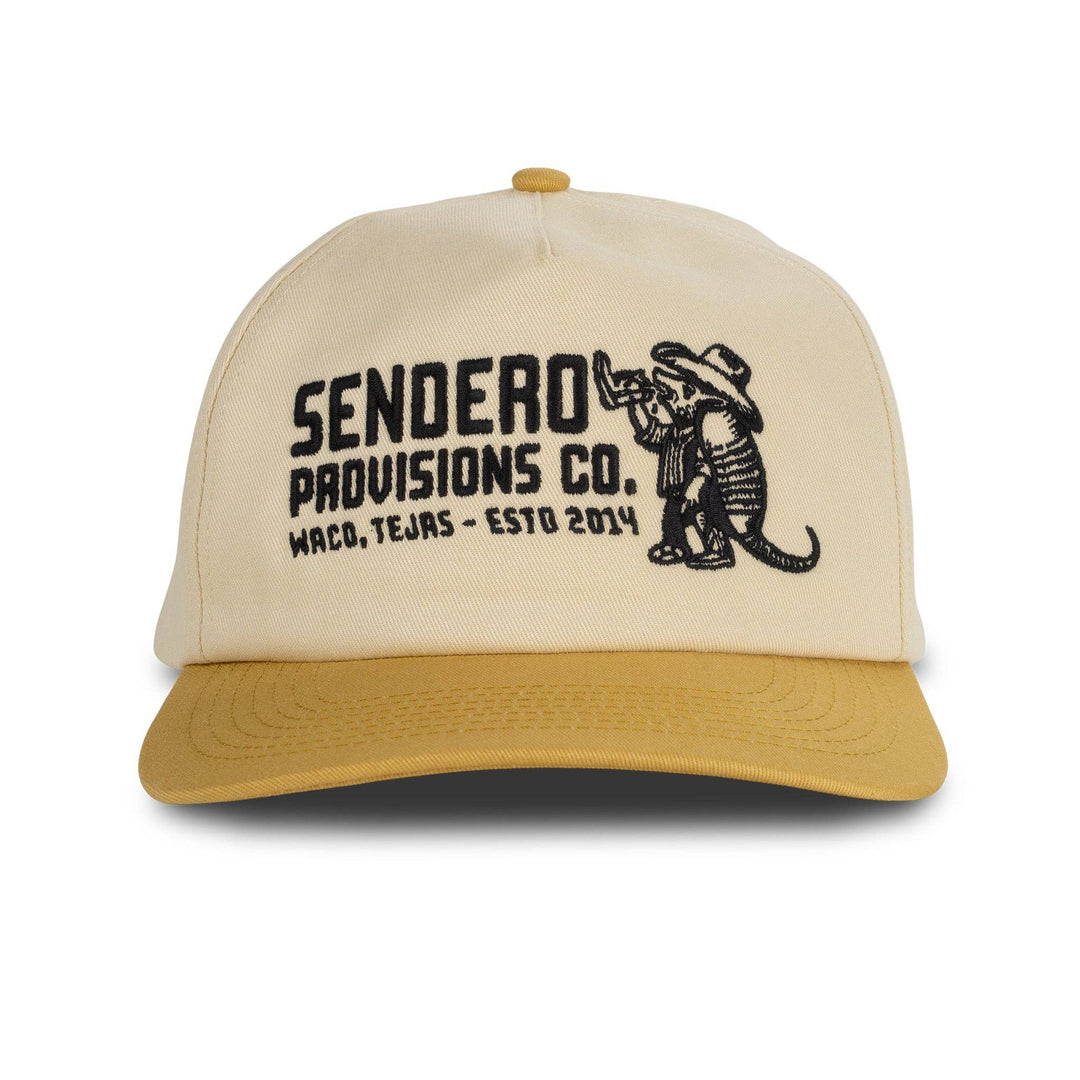 Armadillo Hat: Cream/Green