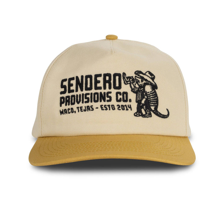 Armadillo Hat: Cream/Green