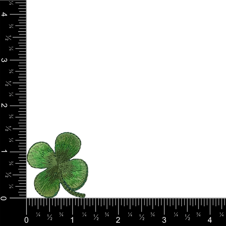 Four-Leaf Clover - Shamrock - Embroidered Iron on Patch