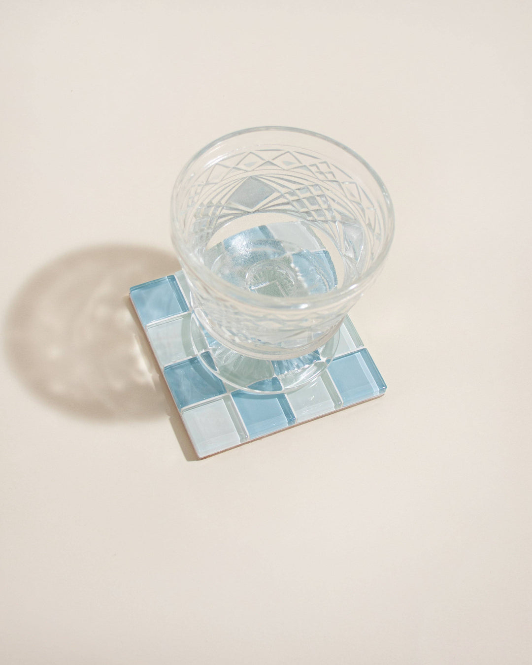 GLASS TILE COASTER - Coconut Crunch Milk Chocolate