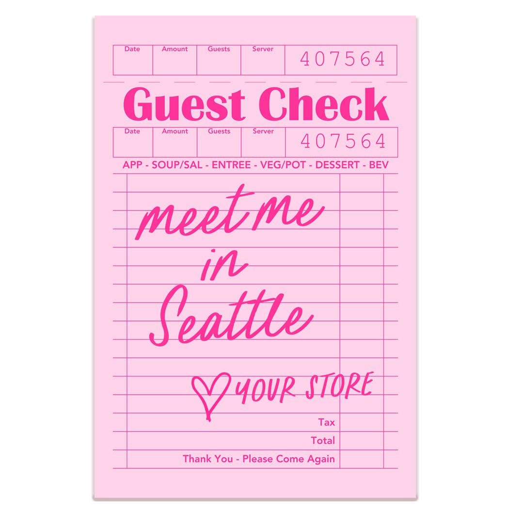 Meet Me in Tucson Guest Check Sticker- White