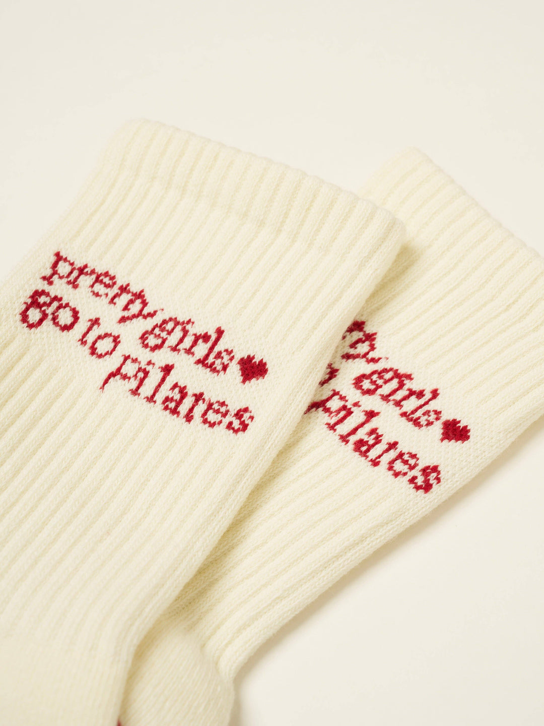 Pilates Girl Grip Sock: Red
