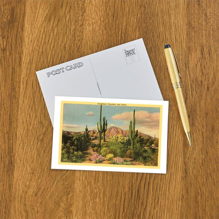 Postcard AZ-107 Camelback Mountain, Saguaros