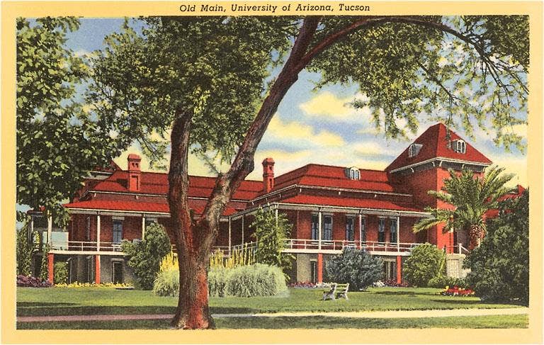 Postcard AZ-129 University of Arizona at Tucson