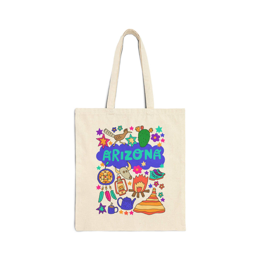 Arizona Tote Bag - Campfire, Roadrunner and Dreamcatcher