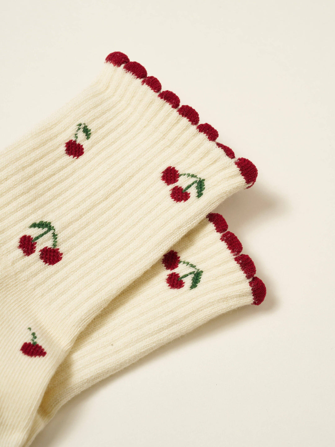 Little Cherry Petal Grip Sock