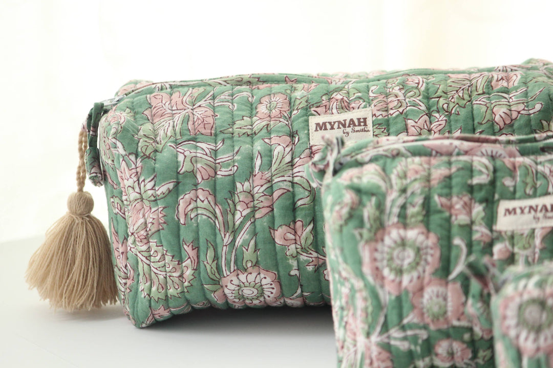 Green Blush Cosmetic Bag