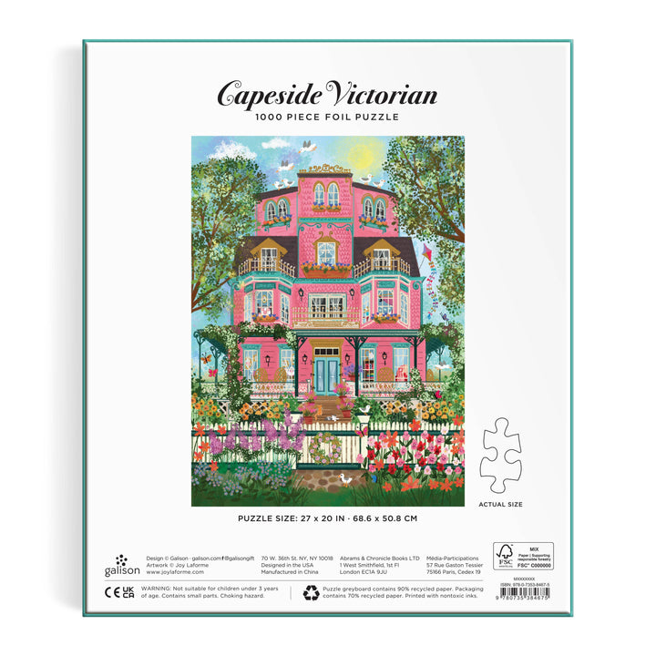 Joy Laforme Capeside Victorian 1000 Piece Foil Puzzle