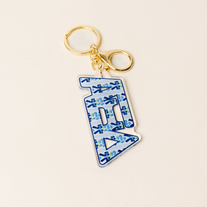 Sorority Oh So Fancy Letter Acrylic Keychain: Sigma Kappa